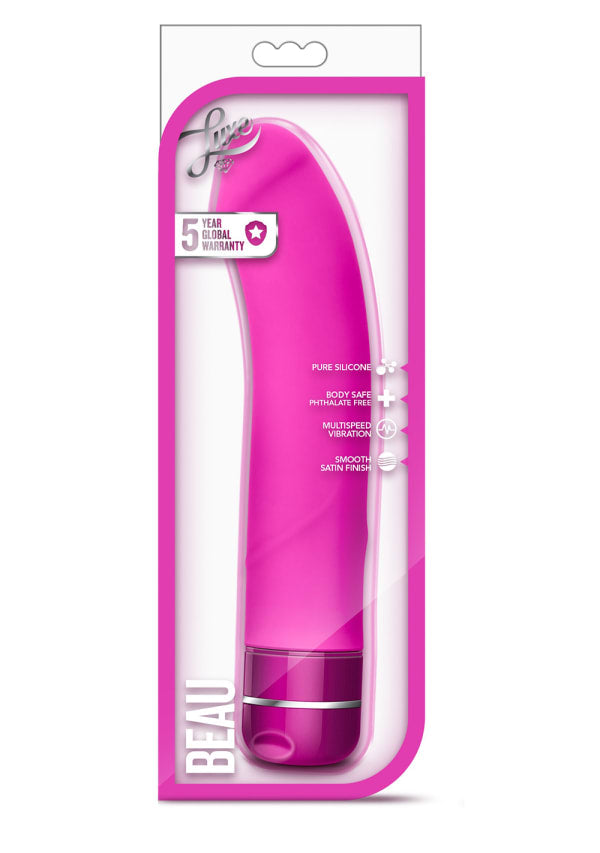 Luxe Beau silicone g-spot vibrator in fuchsia