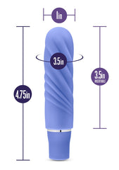Nimbus mini vibrator is 3.5 inches diameter, 3.5 inches insertable length and 4.75 inches overall length