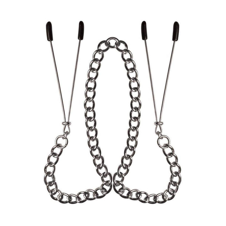 Sex & Mischief BDSM/Kink Tweezer Nipple Clamps w/ Metal Chain