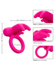 The triple clit flicker enhancement ring teases and pleases at the same time with 7 powerful functions. It is stretchy and comfortable to wear.